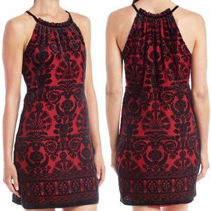 Max Studio Edit Velvet Burnout Floral Dress NWT